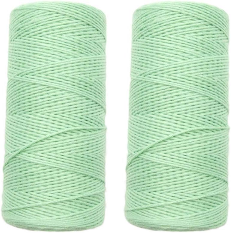 2 Roll 1mm Cotton Loom Warp Thread Yarn A5329