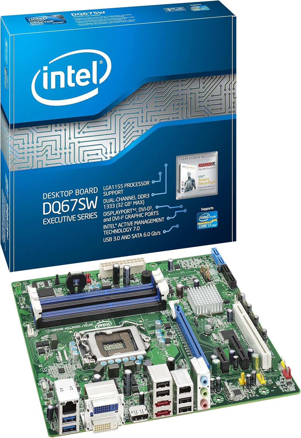 Micro ATX Motherboard with LGA1155 Socket, USB 3.0, Gigabit Ethernet L40442