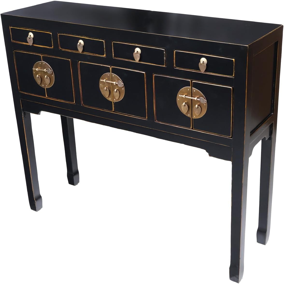 Black Lacquer Console Table J99216