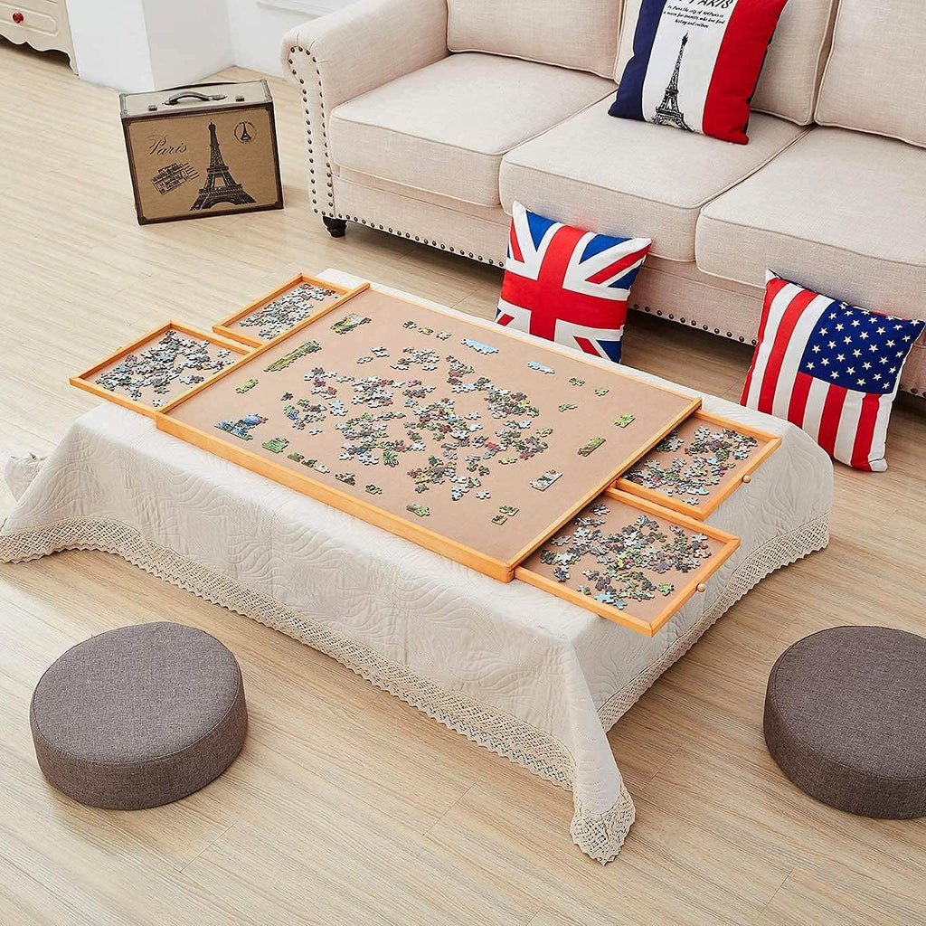 1500 Piece Puzzle Board with 4 Storage Drawers N932604