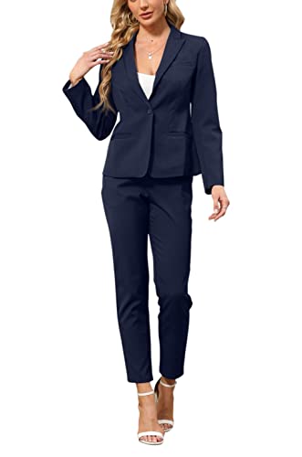 Slim Fit Blazer Pant Suits 2 Piece Business Suit Set J302