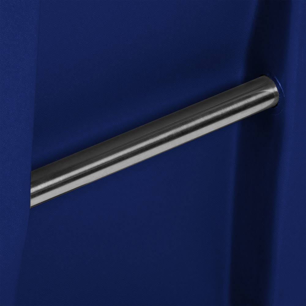 Blue Rectangular Rollout Trash Can J48434