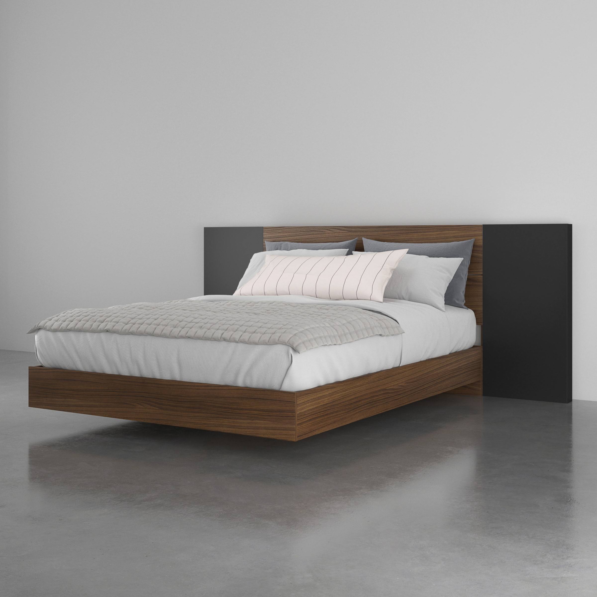 Walnut and Black 3 Piece Queen Size Bedroom Set M78907