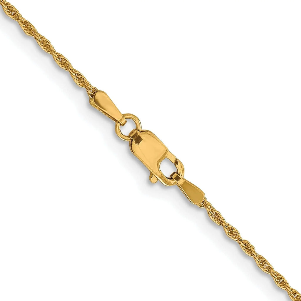 10K Yellow Gold Loose Rope Chain 16" C956