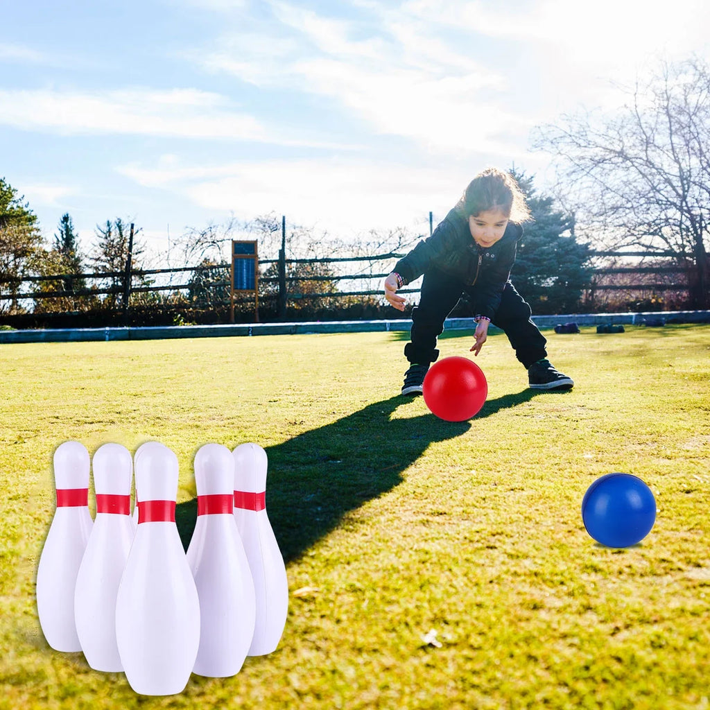 Colorful Bowling Ball Kit Indoor Outdoor Sports Toy T550