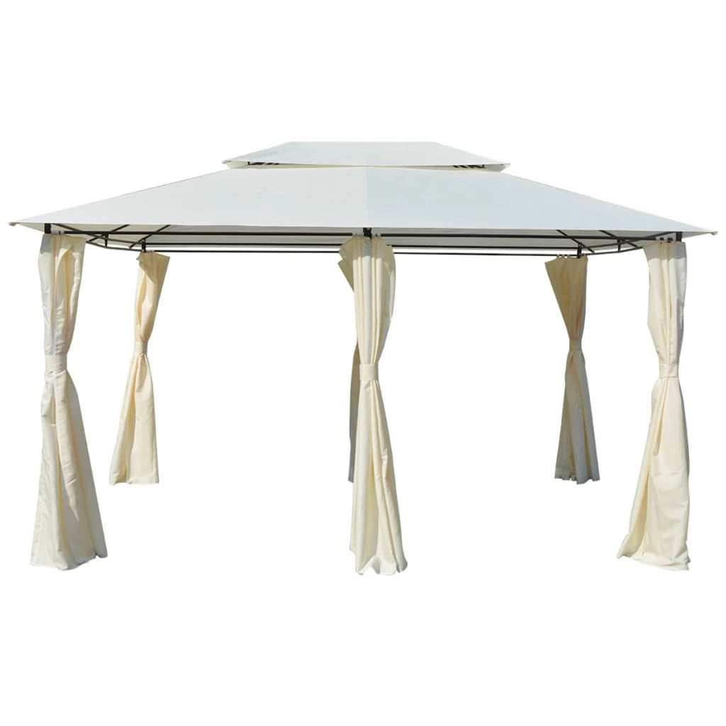 White Garden Marquee with Curtains W8349