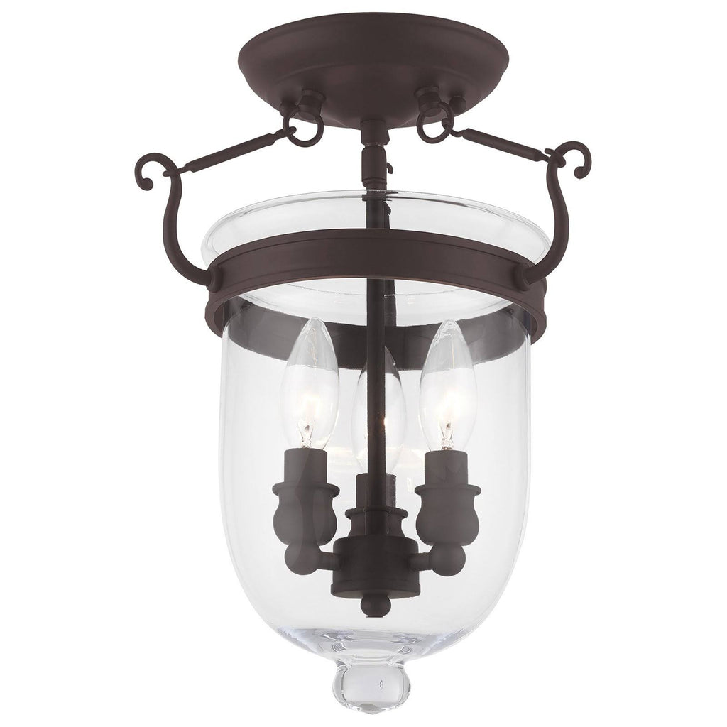 Polished Nickel 3 Light Ceiling Mount F71806