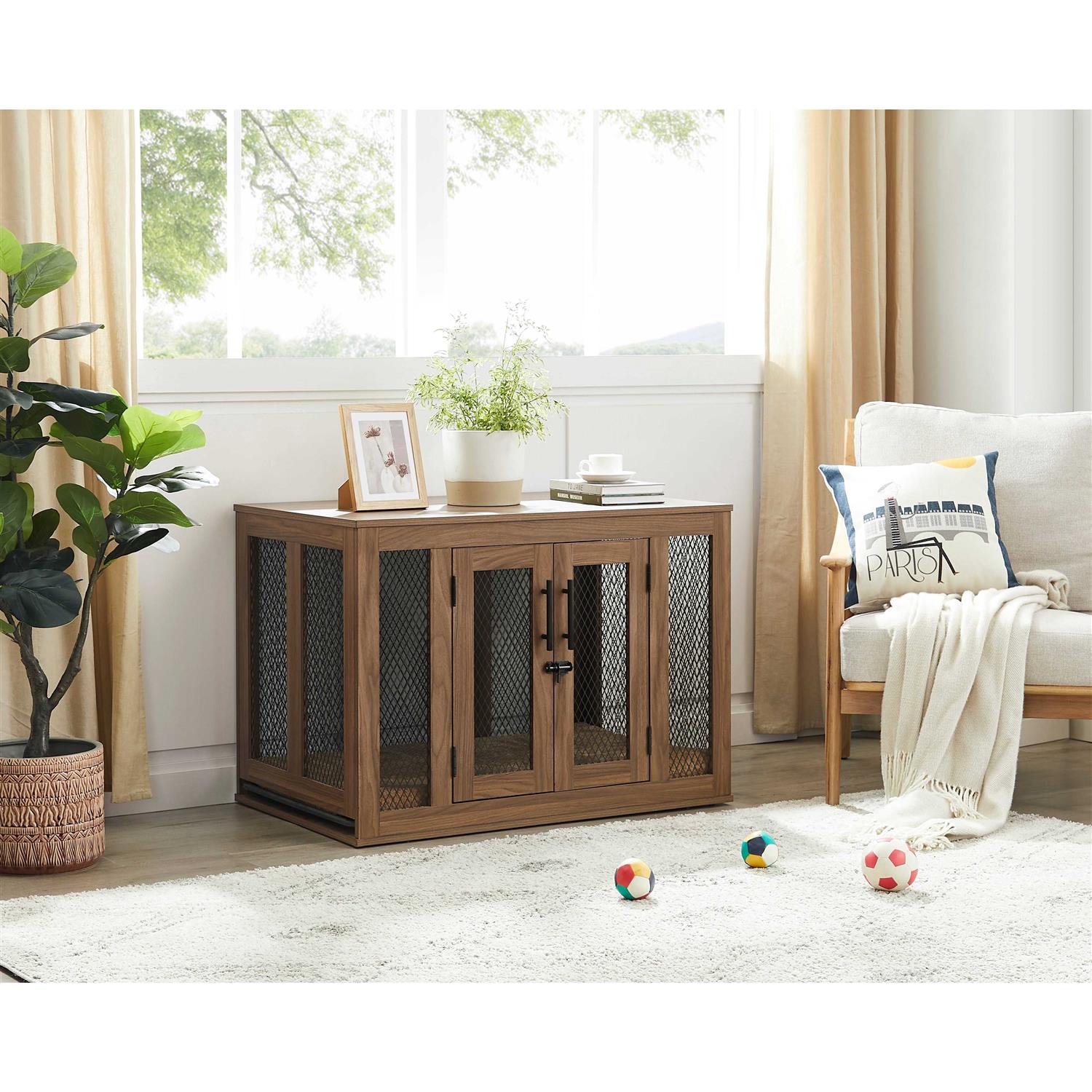 Furniture Style Dog Crate with Tray T9620