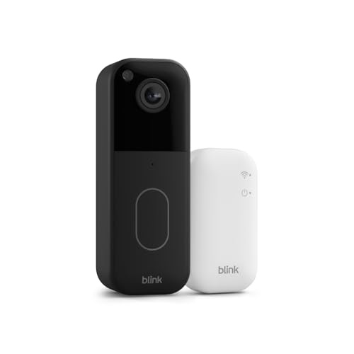 Black Video Doorbell with Sync Module Core J974