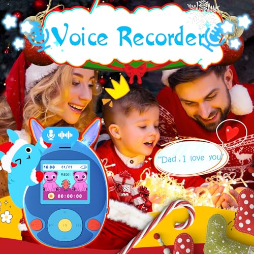 64GB MP3 Player with Bluetooth, Front Speaker, Games, Recorder, Ear Lights, Alarm, Expandable Up to 128GB C507026