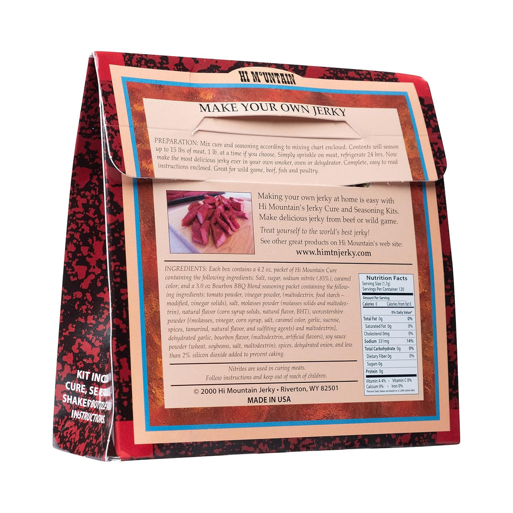 BOURBON BBQ BLEND Jerky Seasoning and Cure Kit I913