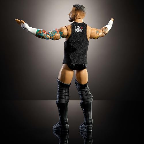 WWE Elite Action Figure & Accessories Set, 6-inch Collectible with Swappable Hands V980