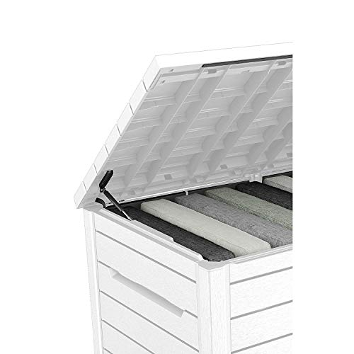 White 230 Gallon Deck Storage Box F1155