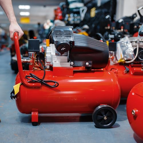 2 Pcs Universal Air Compressor Wheels with 0.5" Dia. Hole, Black Y1076