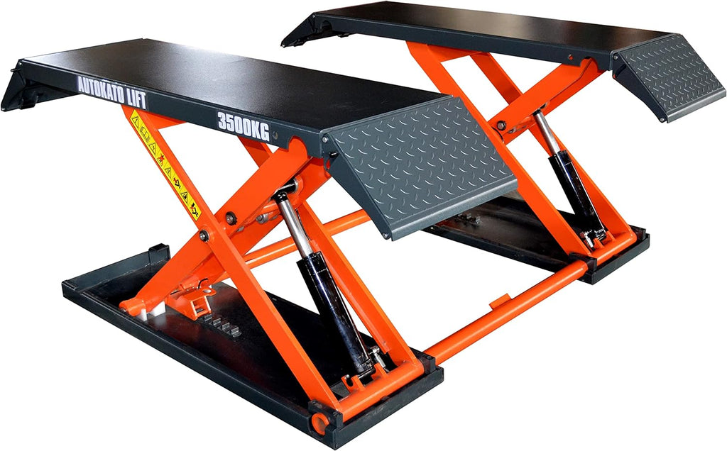 Mid Rise Scissor Lift 8000lbs Pneumatic Release Auto Lift 220V I858285