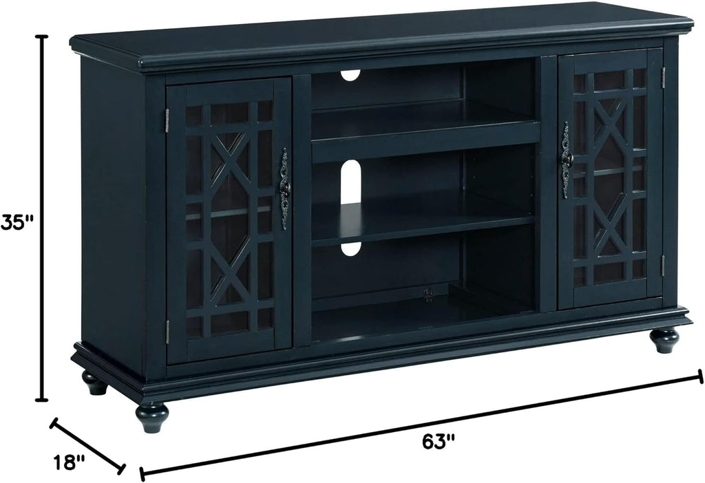 Blue 2 Door TV Stand F4381