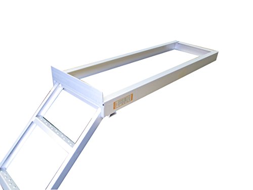 Anodized Aluminum 4 Step Flat Front Ladder Capacity 300lbs M548