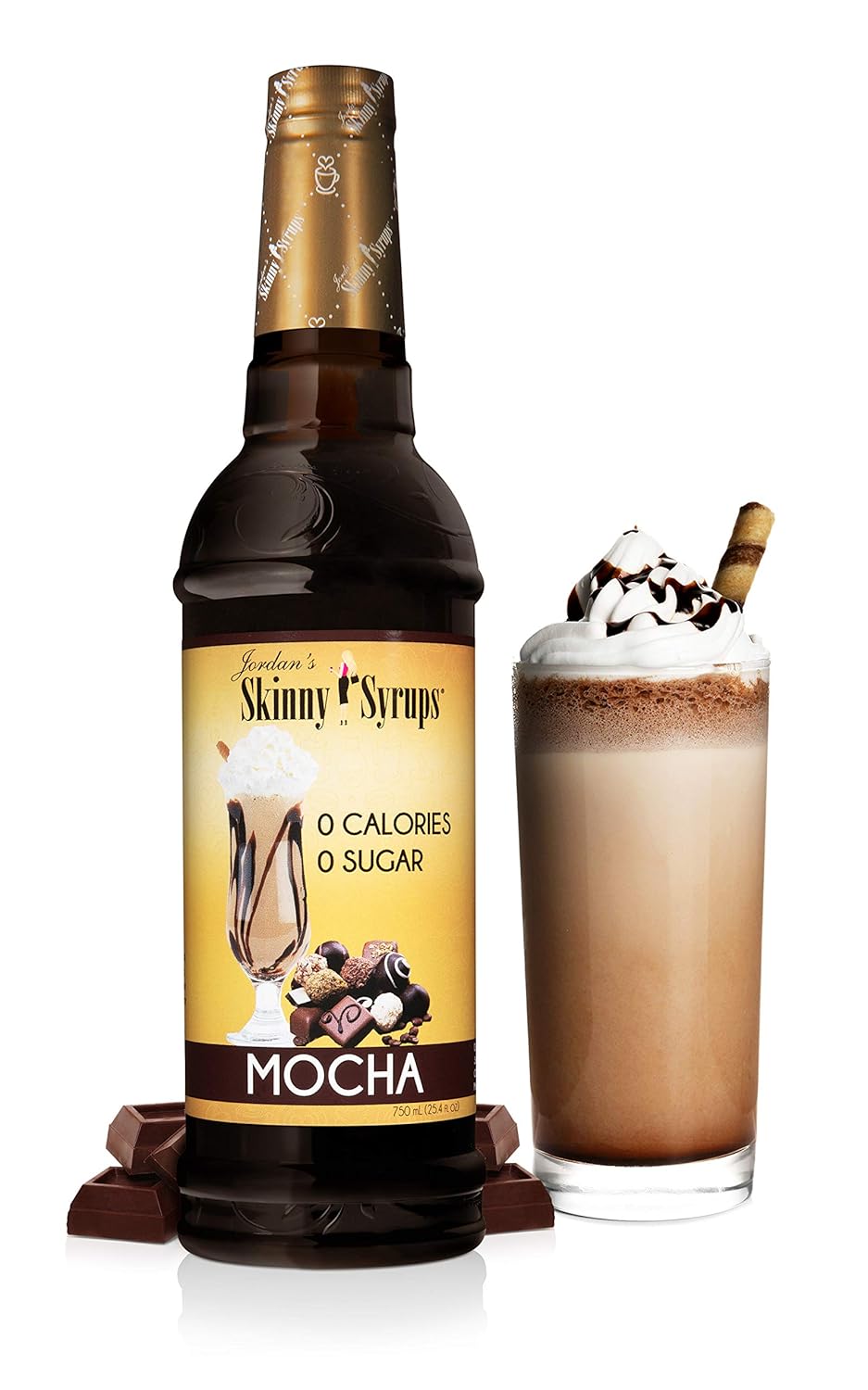 Sugar Free Coffee Syrups, Salted Caramel and Mocha Flavors (2 Pack) P689491