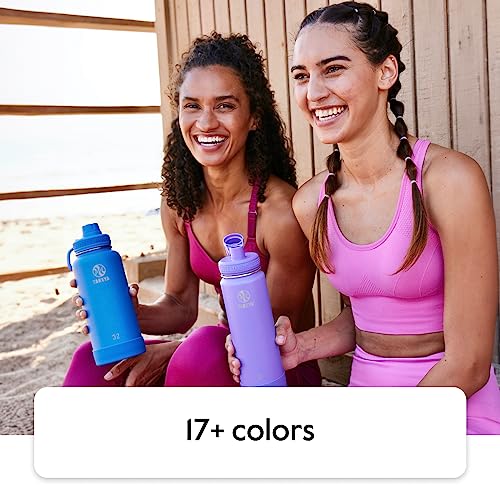 18 oz Midnight Blue Double Stainless Steel Insulated Water Bottle with Spout Lid X147