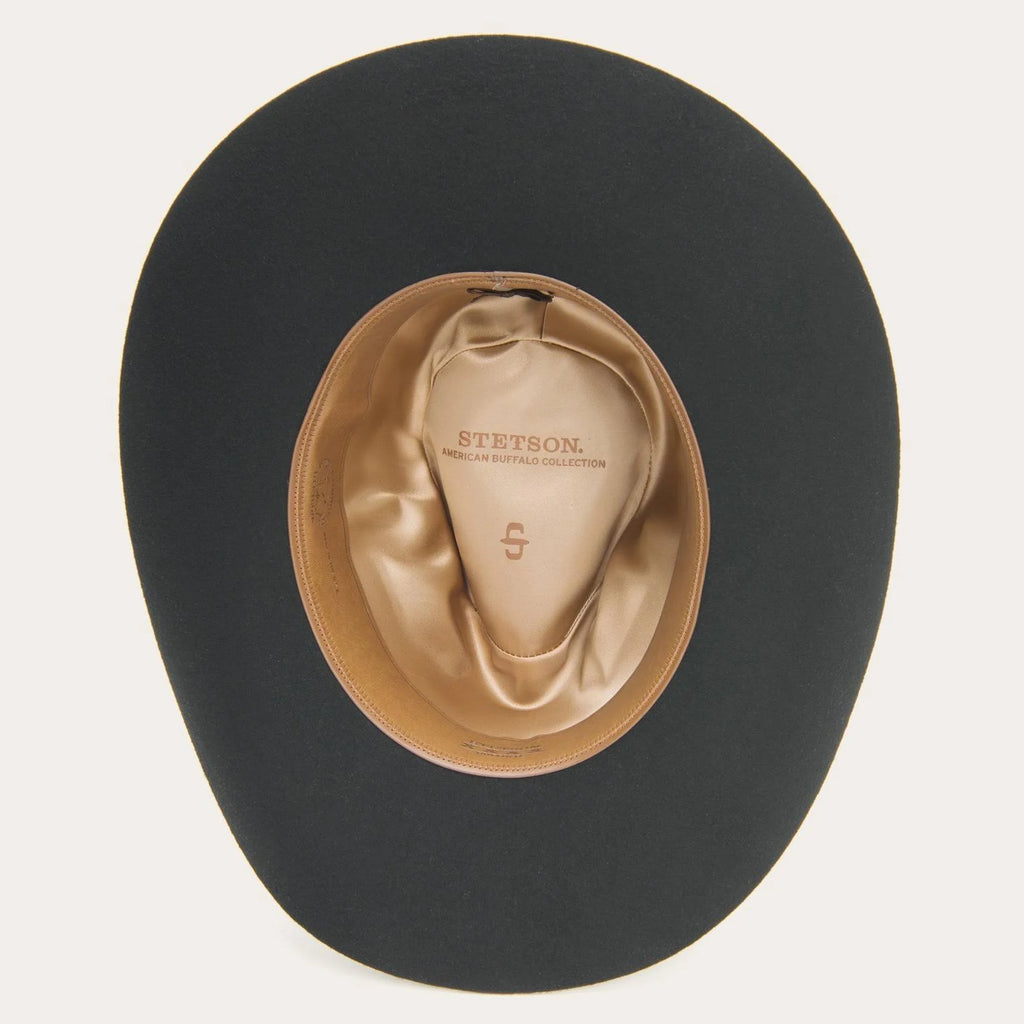 Black Buffalo Fur Hat B10085