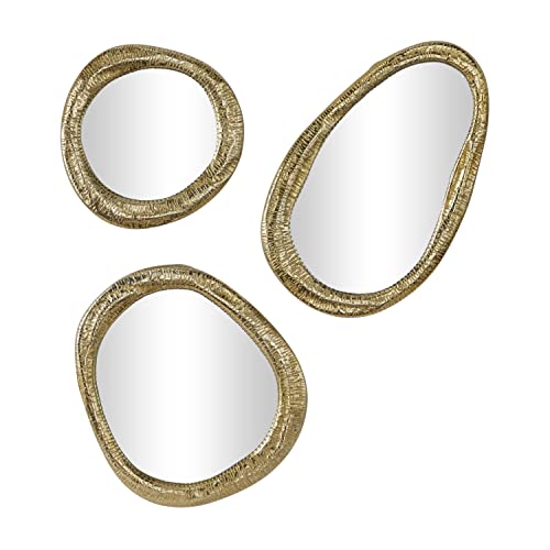 Set of 3 Silver Wall Mounted Mirrors D2196