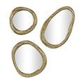 Set of 3 Silver Wall Mounted Mirrors D2196