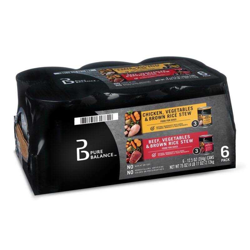 Beef Stew and Chicken Stew Wet Dog Food Variety Pack U9846