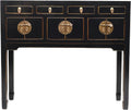 Black Lacquer Console Table J99216