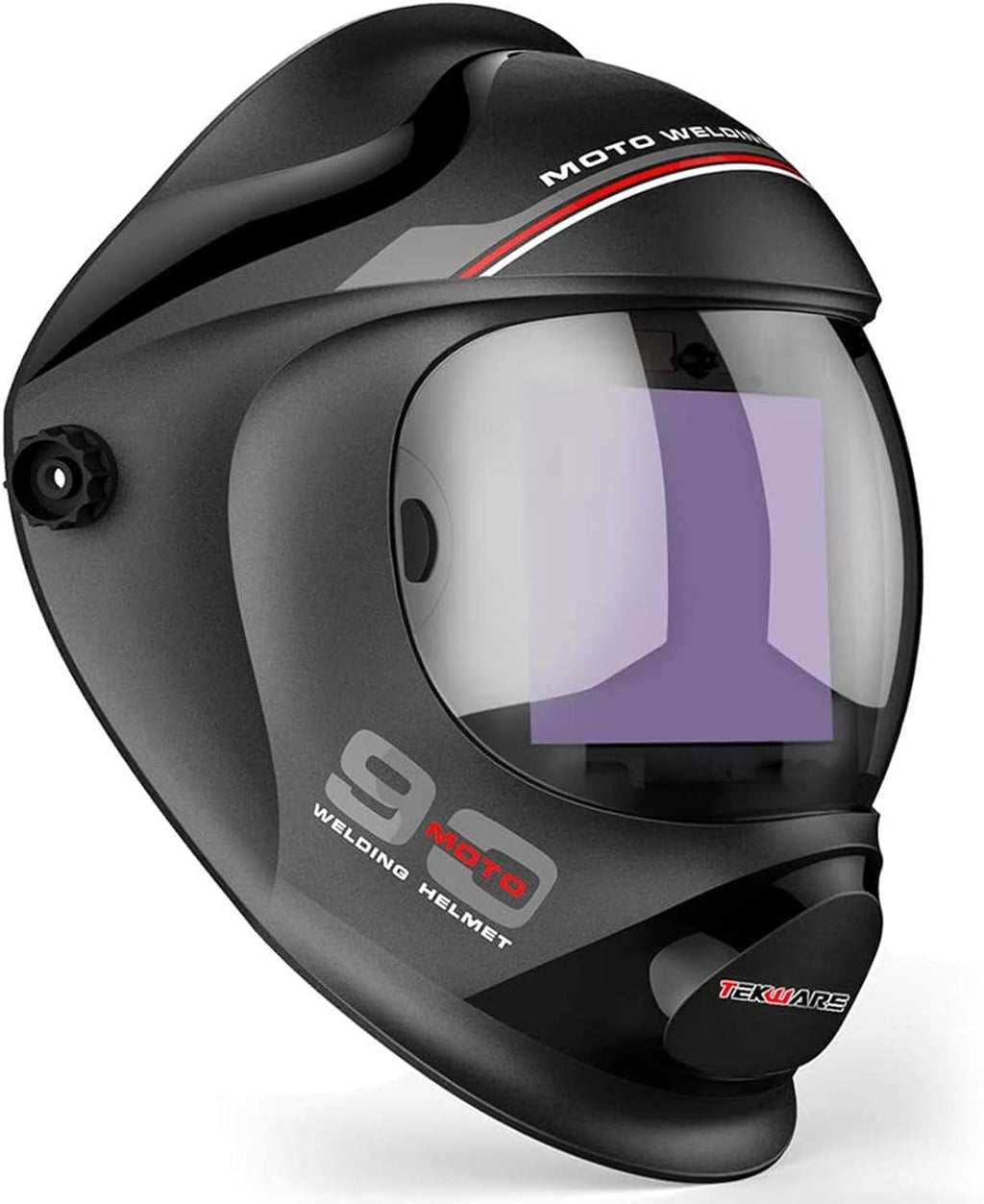 Large Viewing True Color Solar Powered Auto Darkening Welding Helmet 4 Arc Sensor Wide Shade Range 4/5-9/9-13 Welder Mask E742219