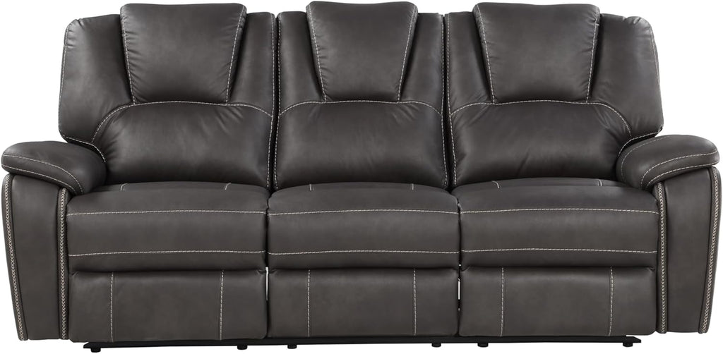 Charcoal Reclining Loveseat and 3-Seat Sofa Set V70543