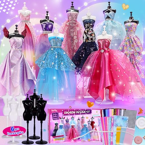 800+Pcs Fashion Designer Kit with 6 Mannequins Sewing Kit A261