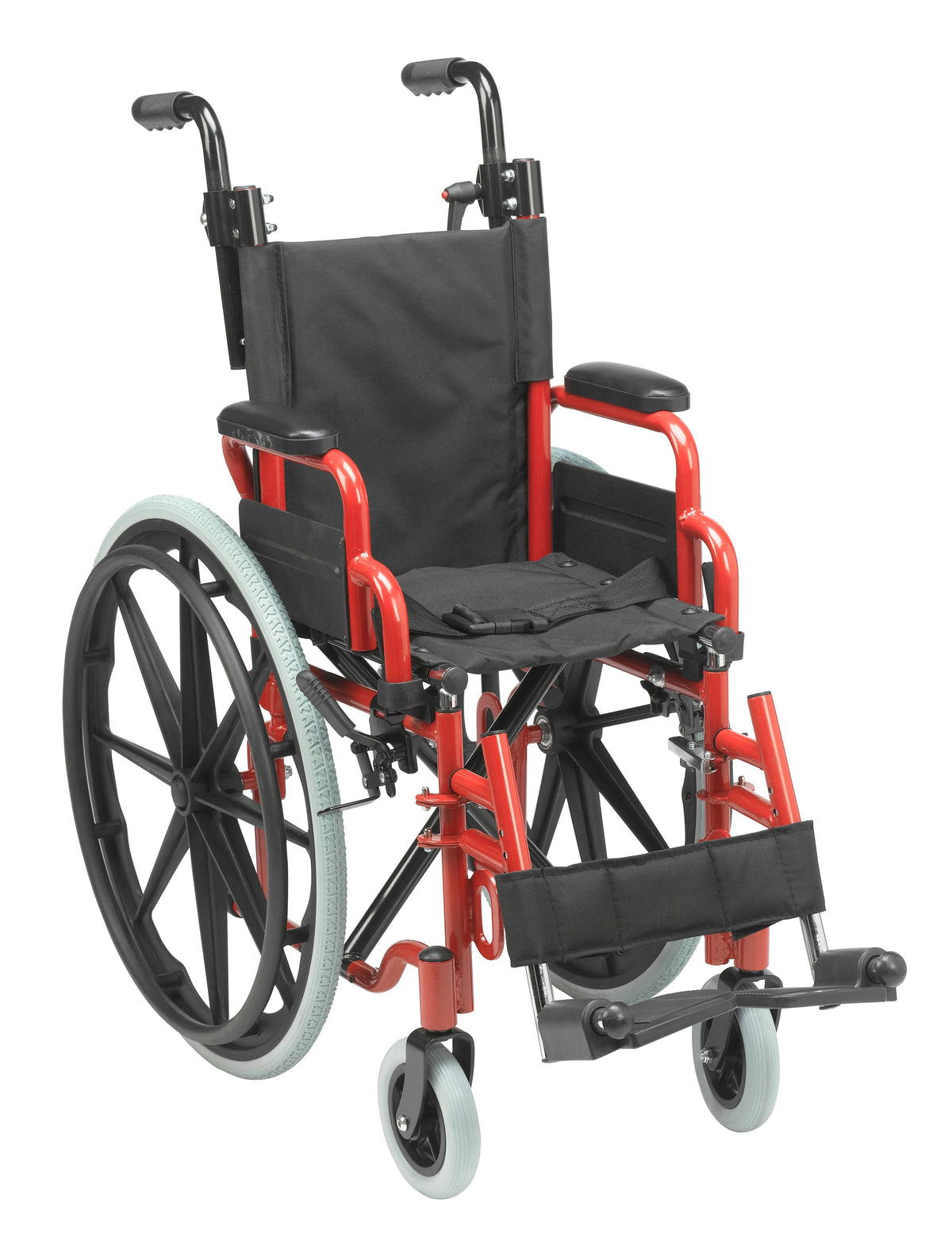 Pediatric Folding Wheelchair 12x22 Fire Truck Red Z569188
