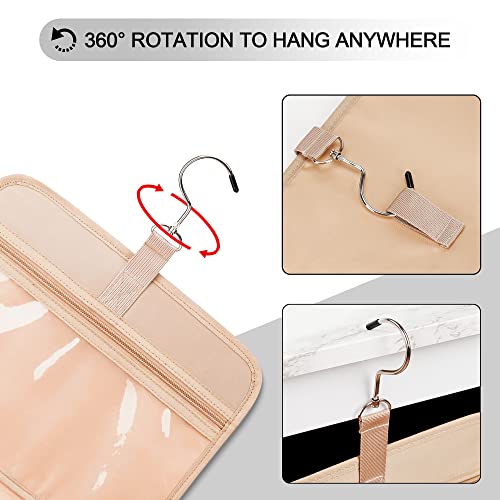 Navy Hanging Toiletry Bag with 8 Leak Proofing Silicone Bottle Covers Y40421