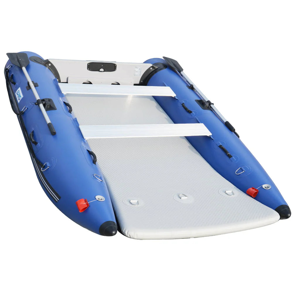 11 ft Inflatable Catamaran Boat Blue K26630