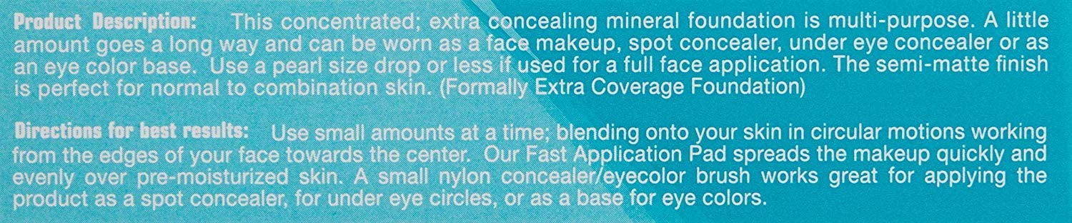 Mineral Foundation Makeup SPF 20 Semi-Matte Finish 15ml H60412