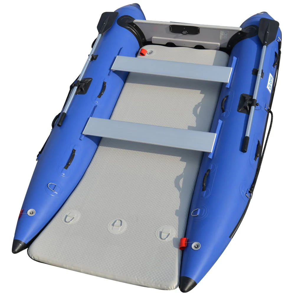 11 ft Inflatable Catamaran Boat Blue K26630
