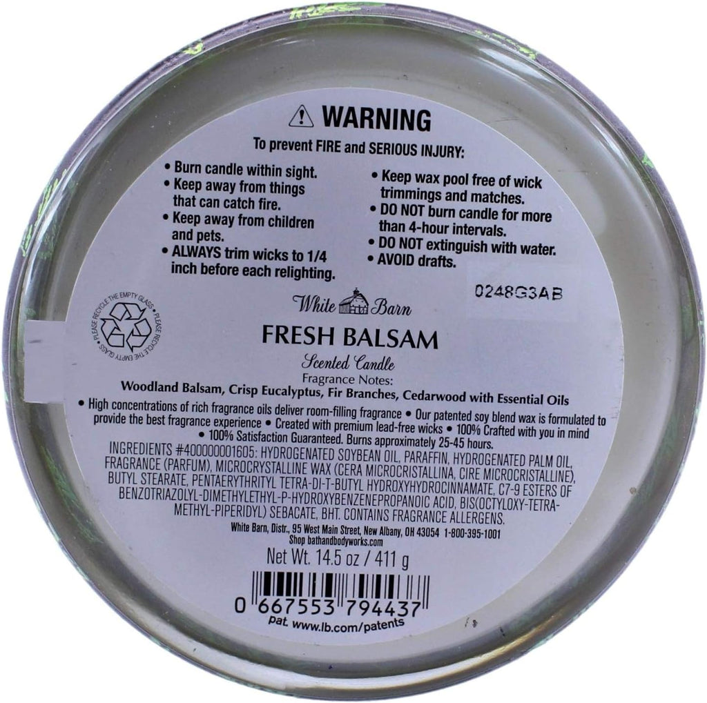 Fresh Balsam Scented Candle 3 Wick 14.5OZ F866251