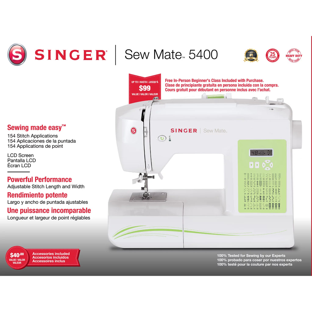 Computerized Sewing Machine with 154 Stitch Applications O7839