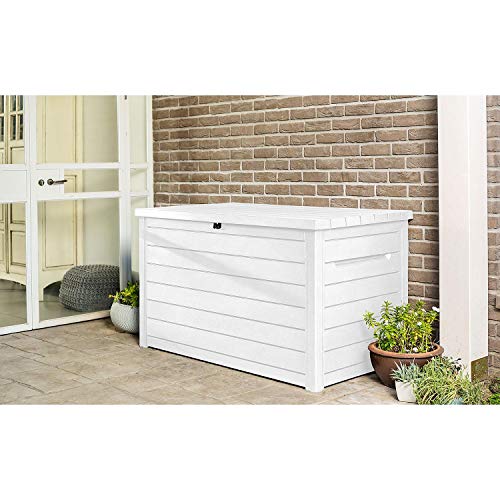 White 230 Gallon Deck Storage Box F1155