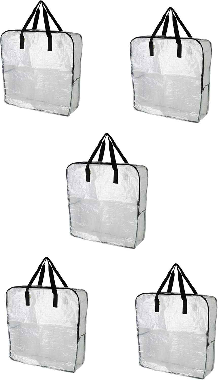 Extra Large Clear Storage Bag (Pack of 5, 25 ½x8 ¾x25 ½) K178