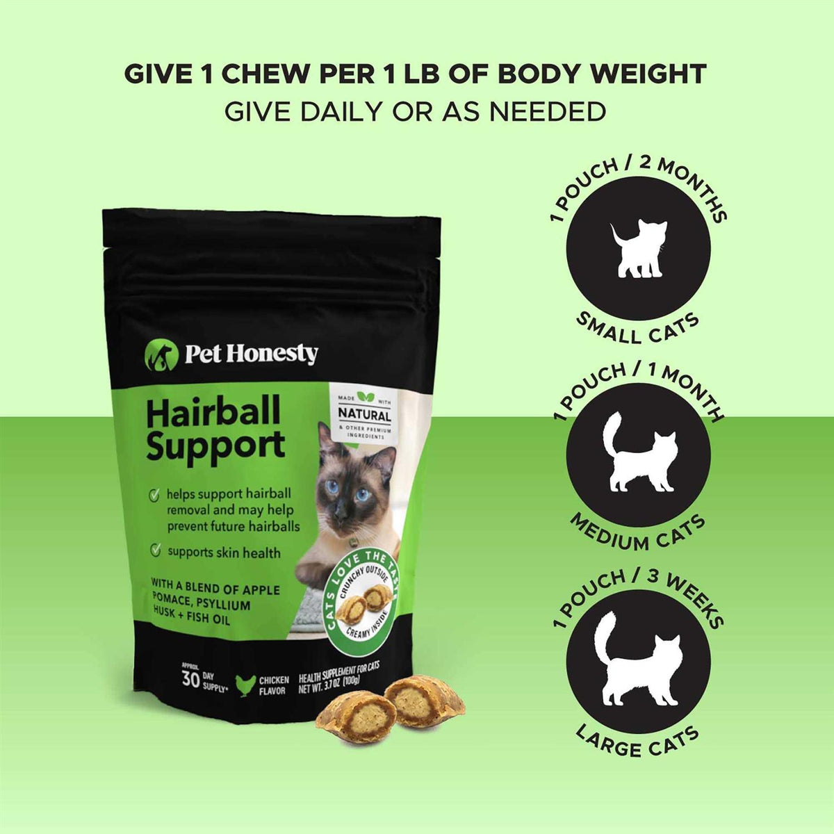 Hairball Support Cat Chews E86671