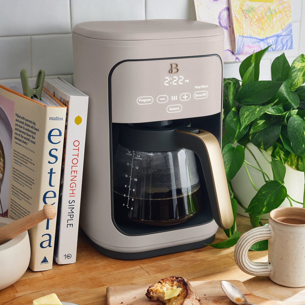 14-Cup Programmable Drip Coffee Maker with Touch-Activated Display H273935