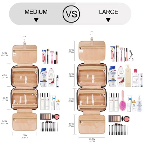 Navy Hanging Toiletry Bag with 8 Leak Proofing Silicone Bottle Covers Y40421
