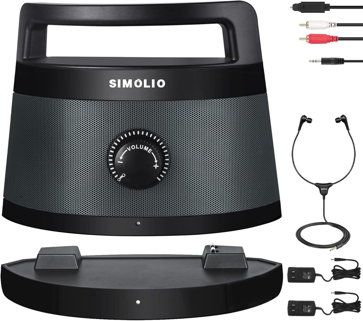 Clear Dialogue Wireless TV Speakers with Tone Adjustment X287478