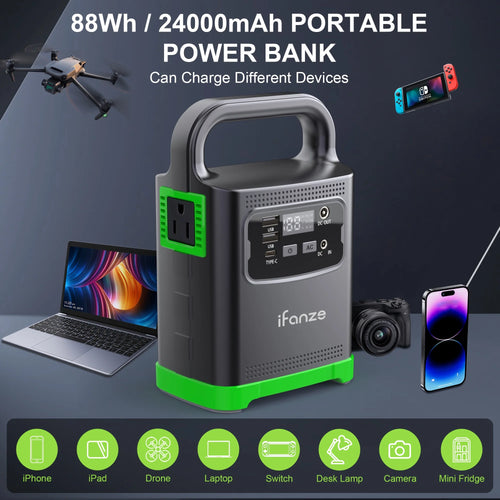 100W Portable Power Station 24000mAh Generator with AC DC Ports Y708278