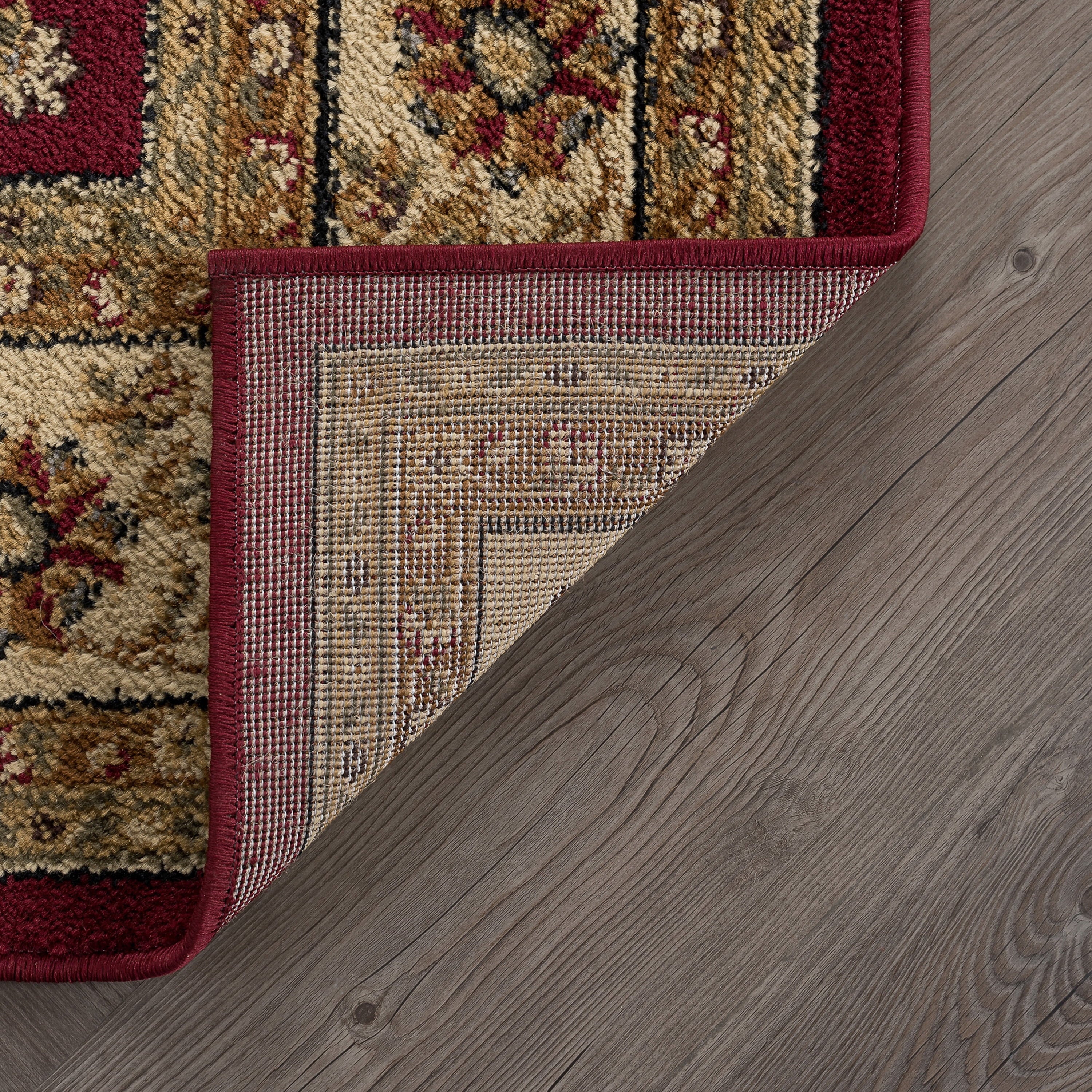 8x10 Red Traditional Area Rug T3825