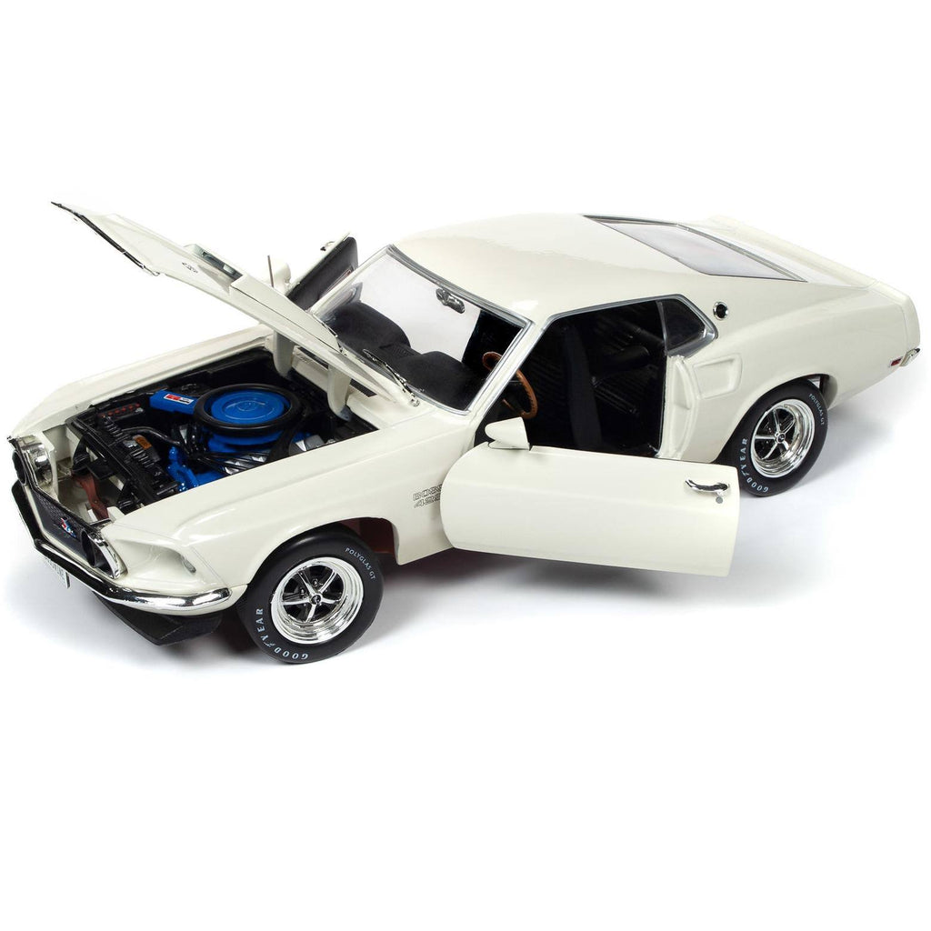 1969 Ford Mustang Fastback Boss 429 Wimbledon White 1/18 Diecast K11547