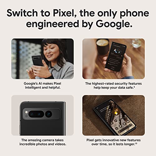 Obsidian 256 GB Foldable 5G Smartphone with Telephoto and Ultrawide Lens L99471