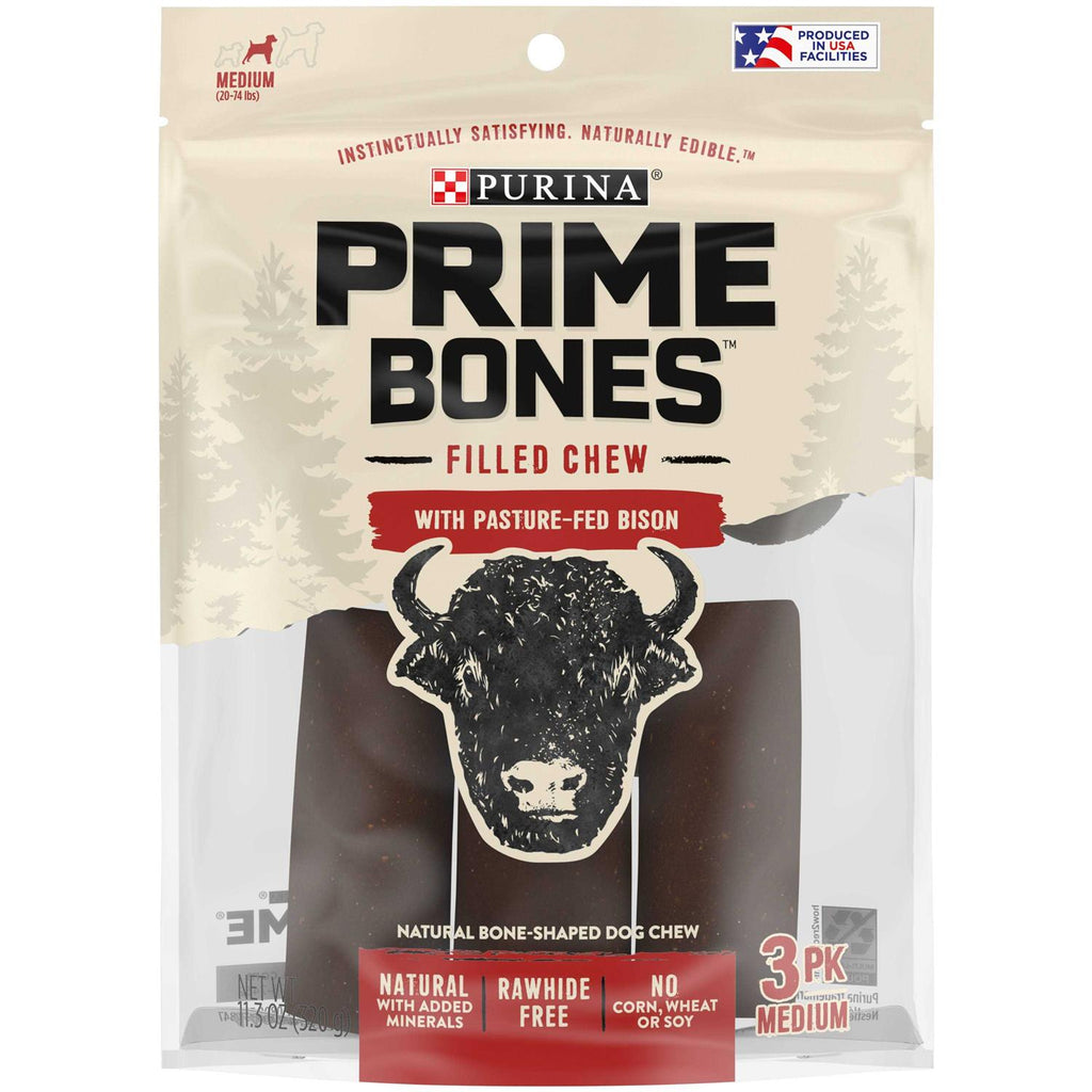 Natural Dog Treats Filled Chew With Pasture-Fed Bison I47621