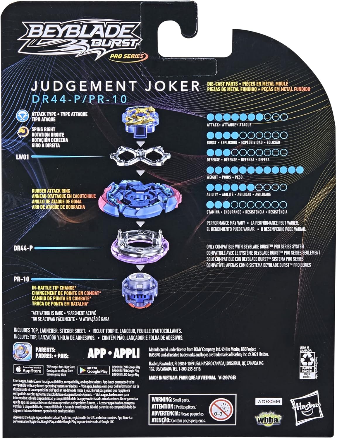 Beyblade Burst Pro Series Judgement Joker Spinning Top Starter Pack U375
